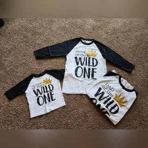 Wild One matching family shirts